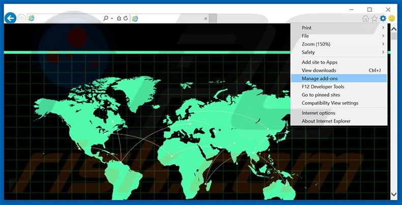 Removing SysSecure ads from Internet Explorer step 1