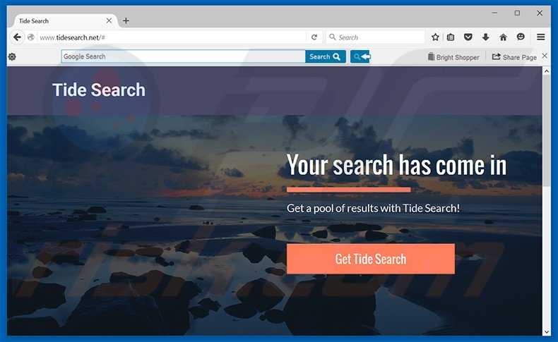 Tide Search adware