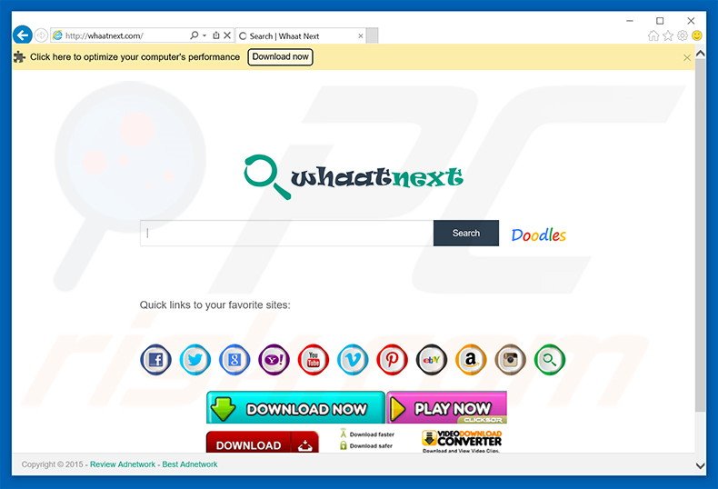 whaatnext.com browser hijacker