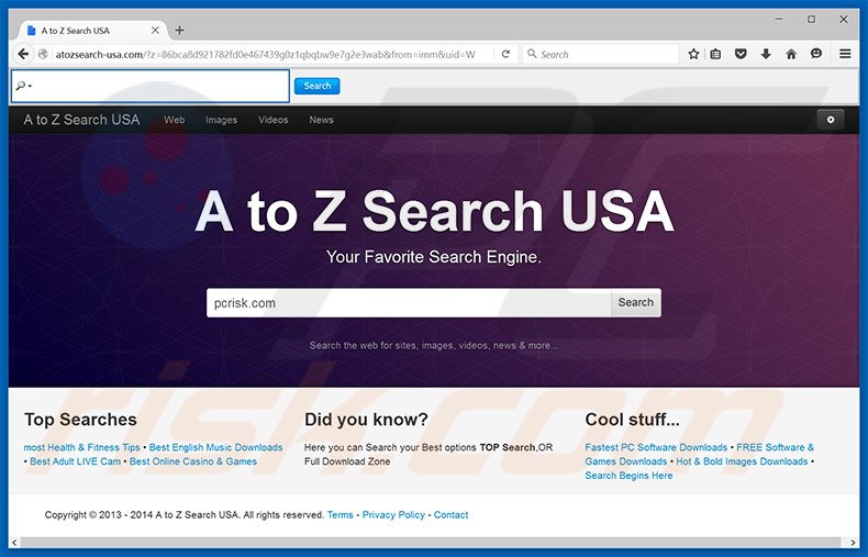 atozsearch-usa.com browser hijacker