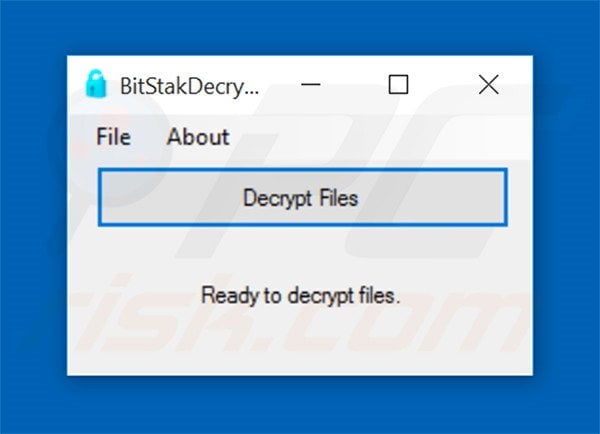 BitStak ransomware decryptor