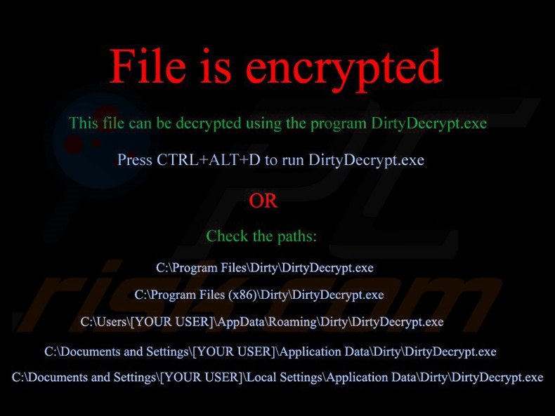 DirtyDecrypt decrypt instructions