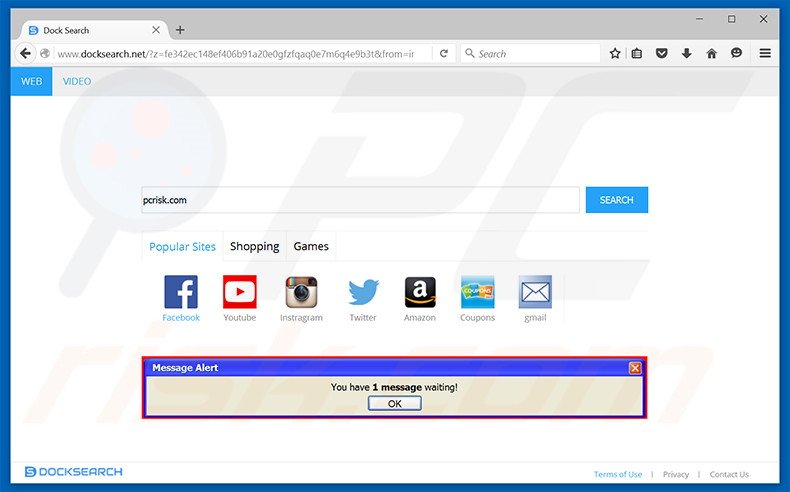 docksearch.net browser hijacker