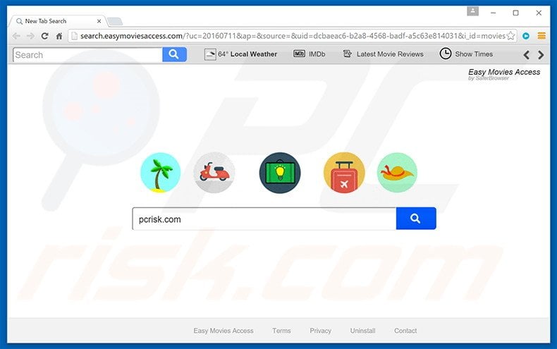 search.easymoviesaccess.com browser hijacker