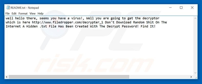 Educational decrypt instructions
