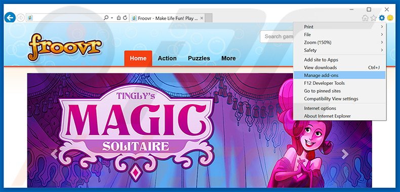 TINGLY'S MAGIC SOLITAIRE jogo online no