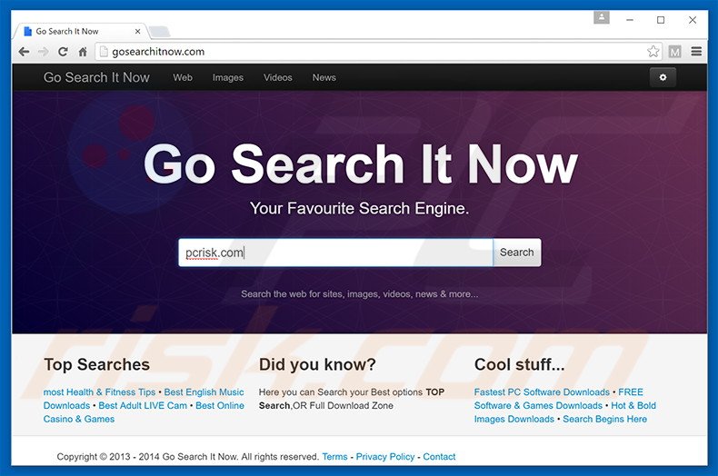 gosearchitnow.com browser hijacker