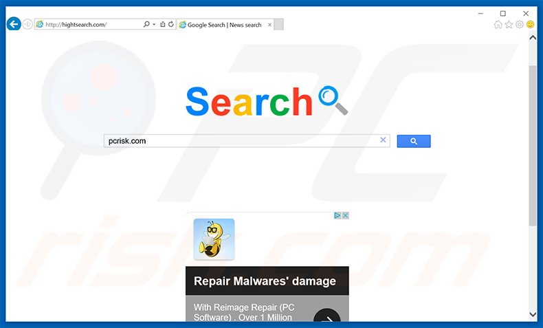 hightsearch.com browser hijacker