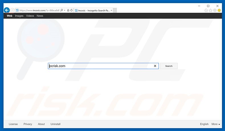 incosic.com browser hijacker