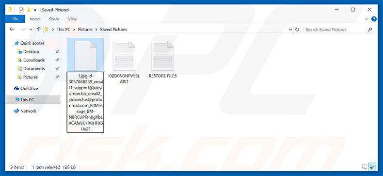 Files encrypted by JuicyLemon
