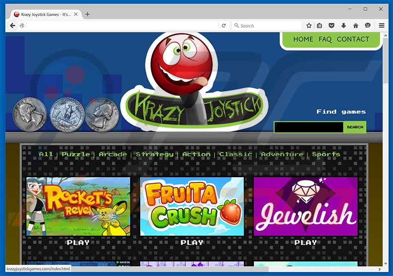 Krazy Joystick Games adware