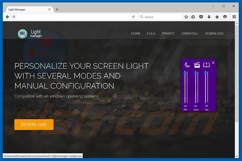 Light Manager adware