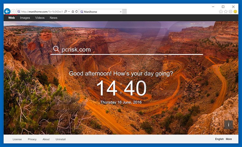 maniihome.com browser hijacker