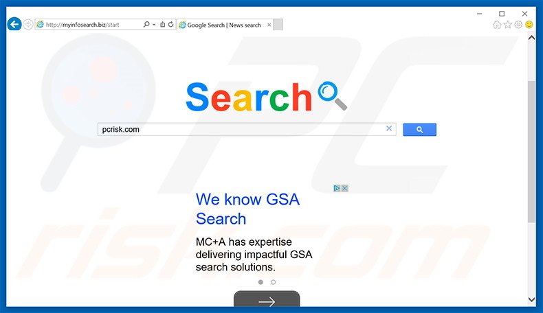 myinfosearch.biz browser hijacker