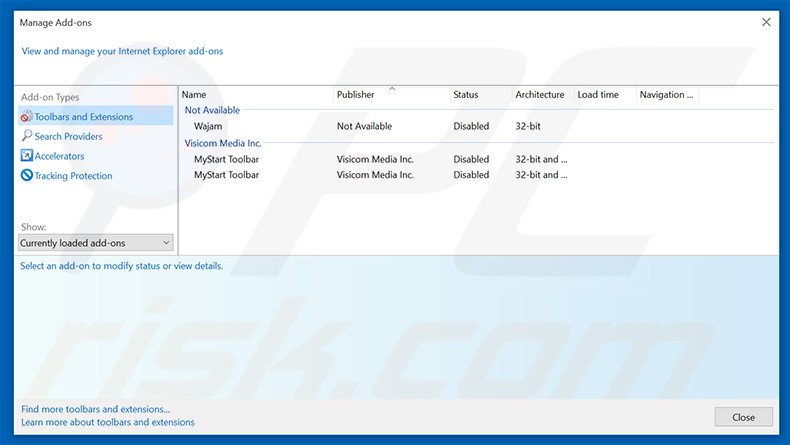 Removing NetSecure ads from Internet Explorer step 2