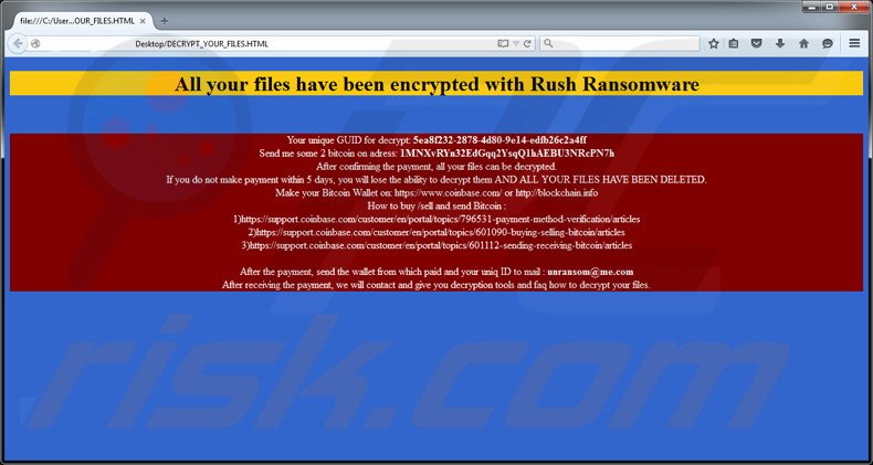 Rush decrypt instructions