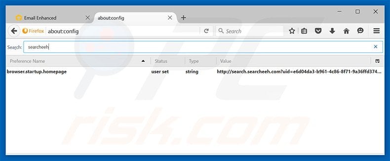 Removing search.searcheeh.com from Mozilla Firefox default search engine