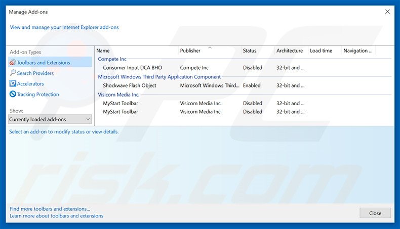 Removing searchswapper.com related Internet Explorer extensions