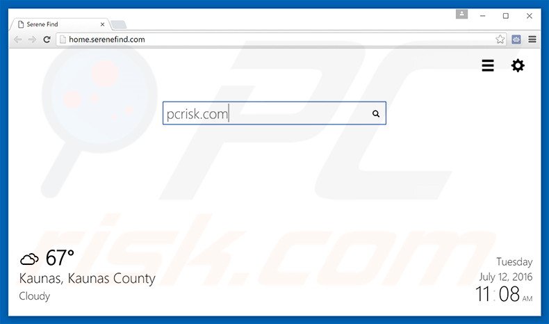 home.serenefind.com browser hijacker
