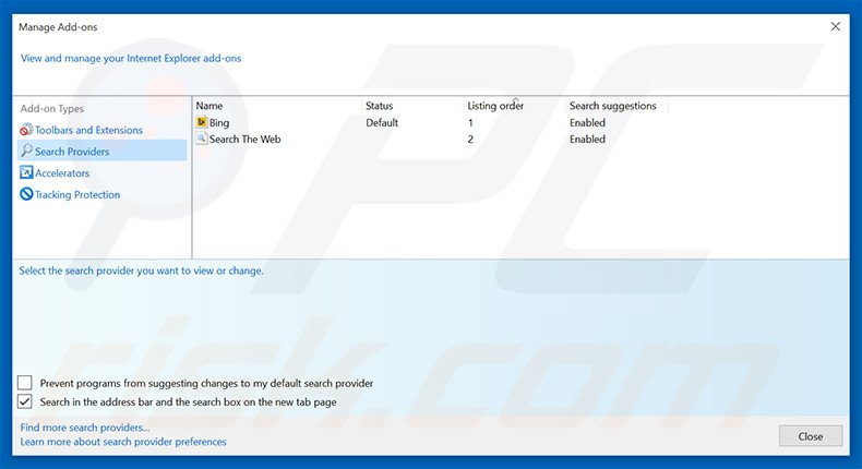 Removing social-avenue.com from Internet Explorer default search engine
