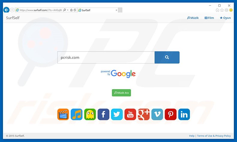 surfself.com browser hijacker