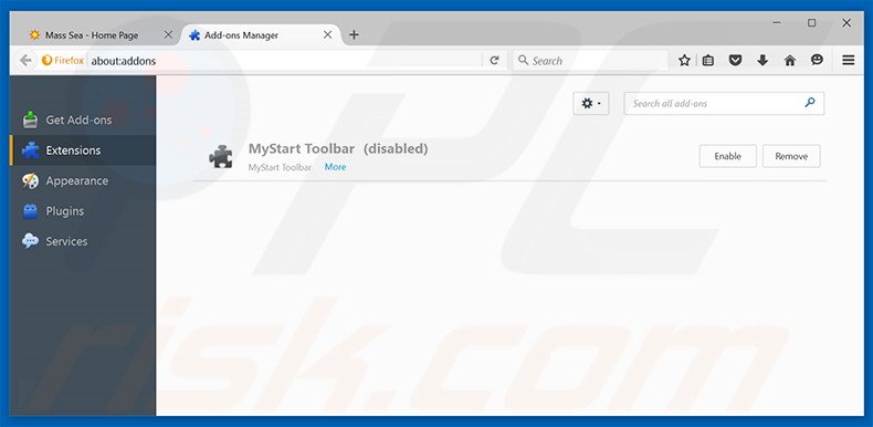 Removing TechAgent ads from Mozilla Firefox step 2
