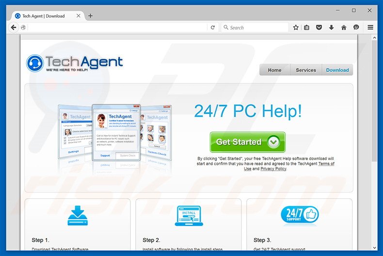 TechAgent adware