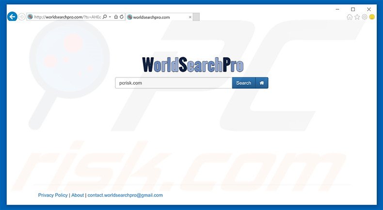 worldsearchpro.com browser hijacker