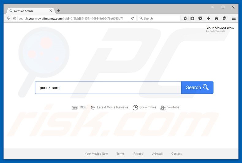 search.yourmovietimenow.com browser hijacker