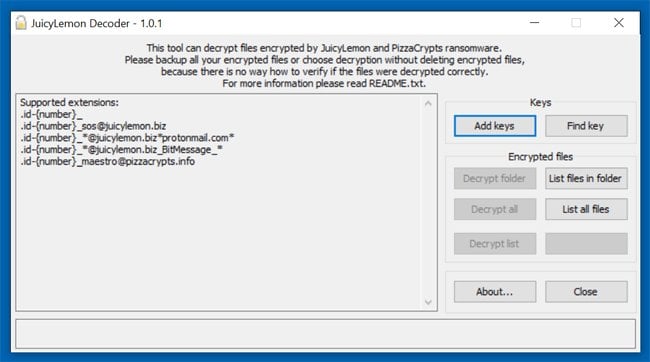 JuicyLemon decrypter