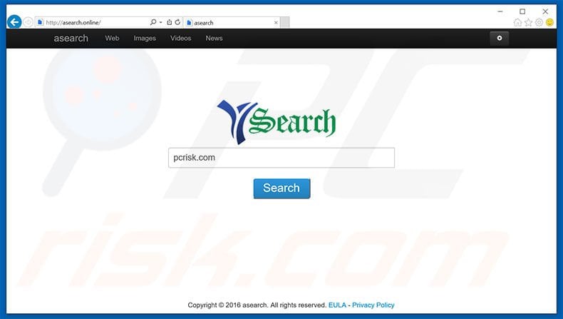 asearch.online browser hijacker