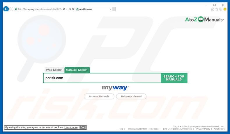 hp.myway.com browser hijacker