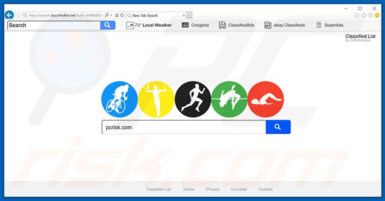 search.classifiedlist.net browser hijacker
