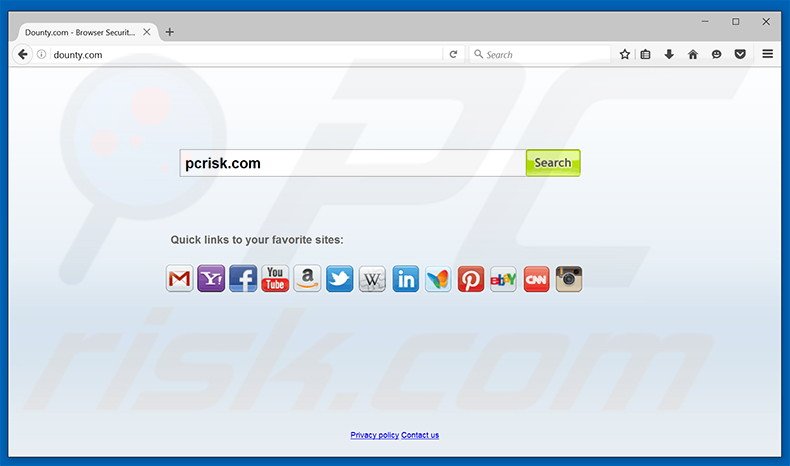 dounty.com browser hijacker