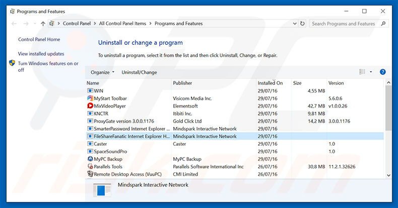 hp.myway.com browser hijacker uninstall via Control Panel