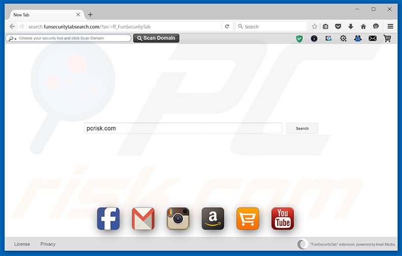 search.funsecuritytabsearch.com browser hijacker