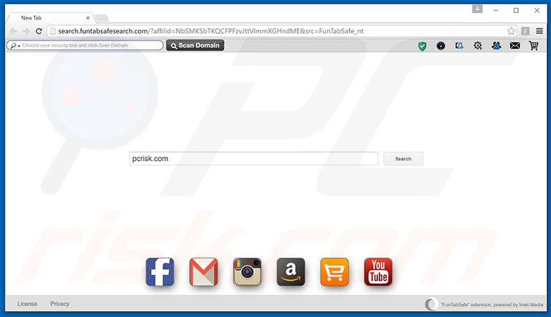 search.funtabsafesearch.com browser hijacker