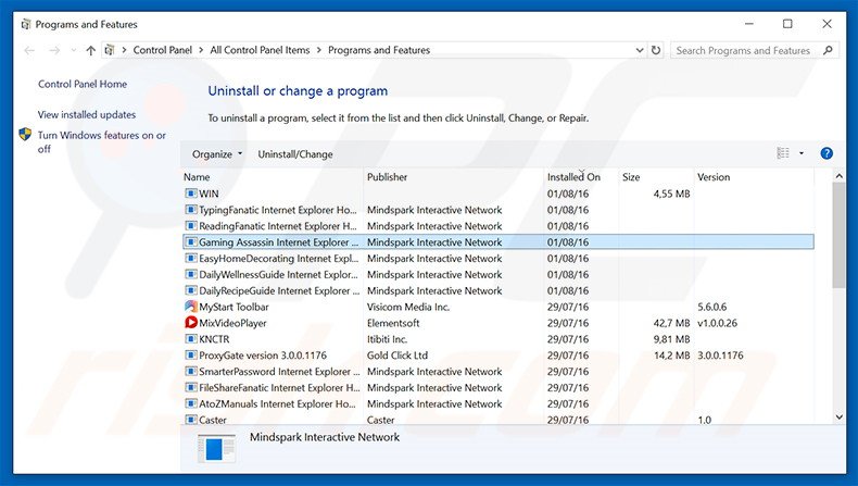 hp.myway.com browser hijacker uninstall via Control Panel