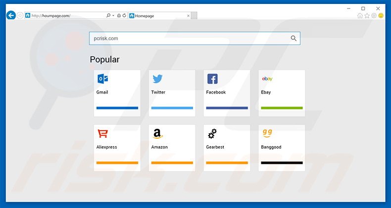 houmpage.com browser hijacker