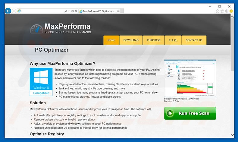 MaxPerforma unwanted application