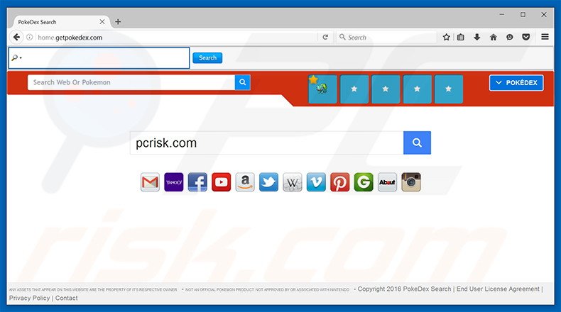 home.getpokedex.com browser hijacker