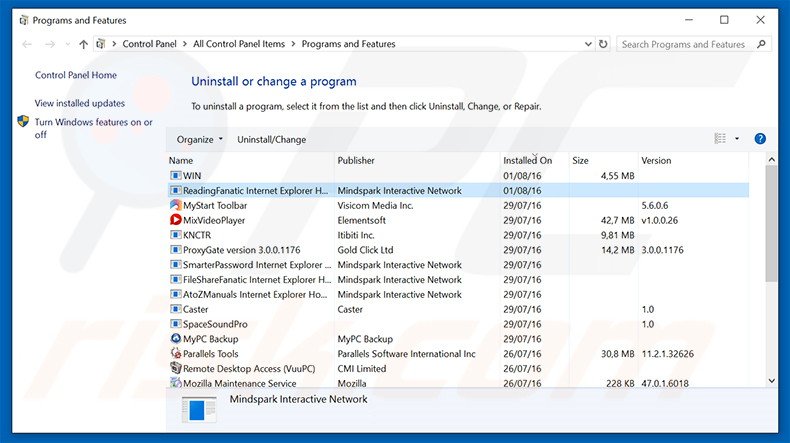 hp.myway.com browser hijacker uninstall via Control Panel