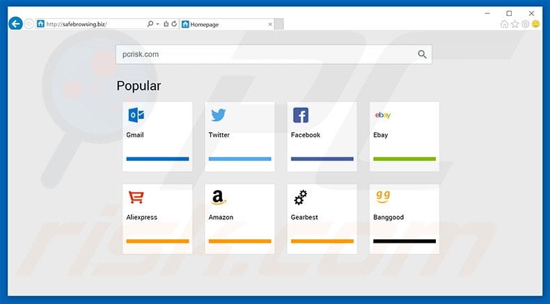 safebrowsing.biz browser hijacker