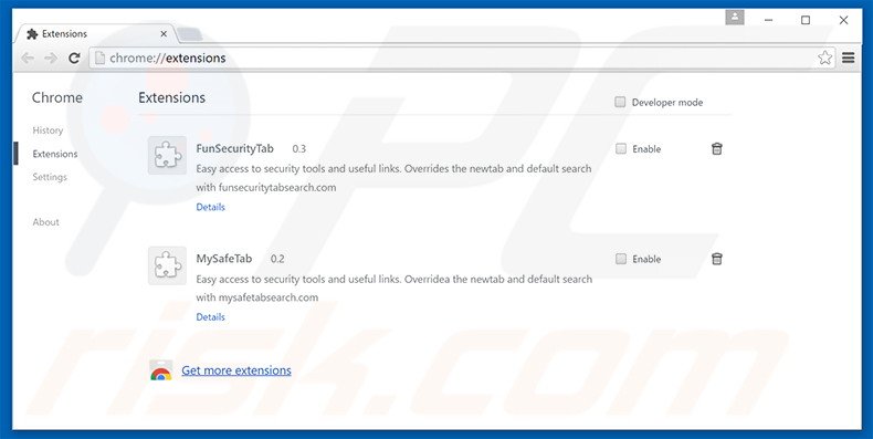 Removing searchboro.com related Google Chrome extensions
