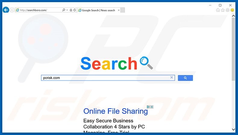 searchboro.com browser hijacker