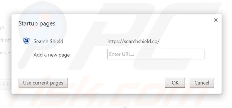 Removing searchshield.com from Google Chrome homepage