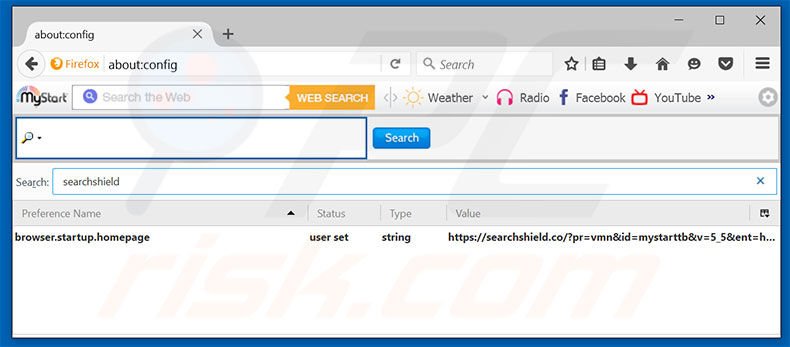 Removing searchshield.com from Mozilla Firefox default search engine