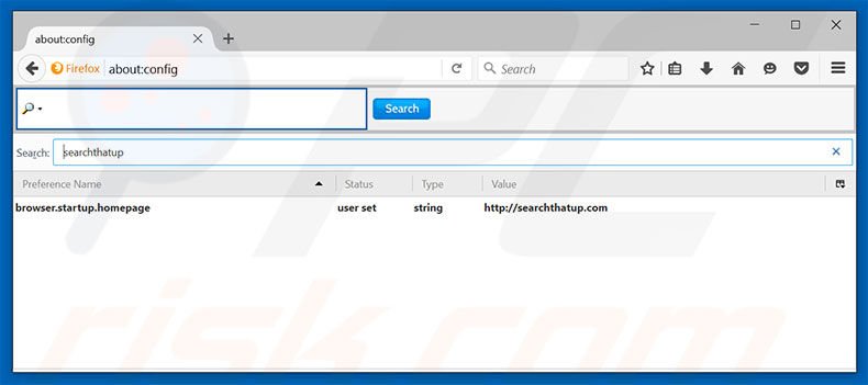 Removing searchthatup.com from Mozilla Firefox default search engine