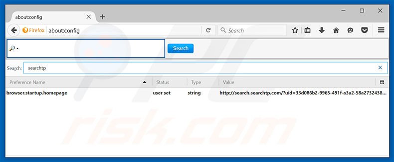 Removing search.searchtp.com from Mozilla Firefox default search engine