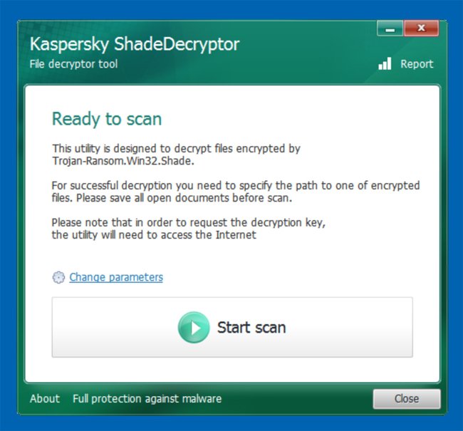 shadedecryptor by kaspersky